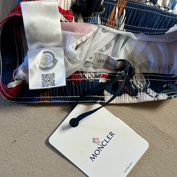 Moncler Floral Camo Print Swim Trunks - Picture 12 of 12